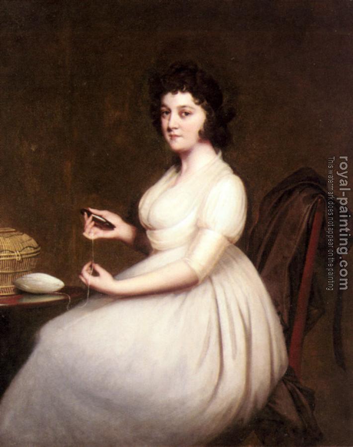 Joseph Wright Of Derby : Portrait Of Mrs Abney